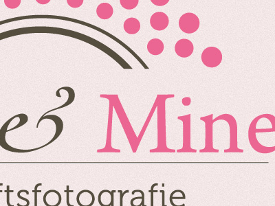 Logo dots lines logo photography pink wedding