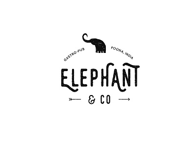 Elephant & Co. ampersand branding design elephant logo red swiss