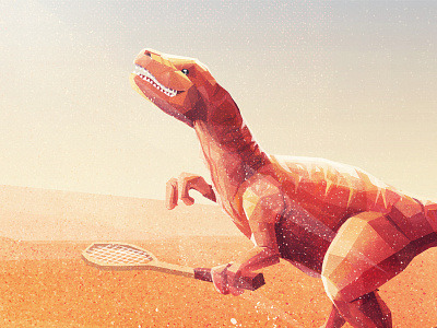 The Last One. Details dinosaur illustration light play sand