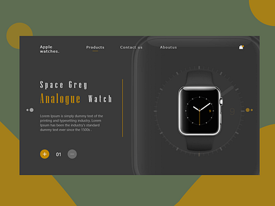Watch shop Concept adobe adobexd branding design illustraion logo minimal minimalistic product design shop typography ui web webdesign website xd