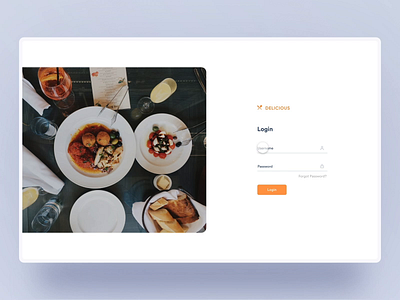 Delicious Restaurant App adobe xd comments customers dashboard delivery delivery app feedbacks interaction login menu orders product design ratings restaurant user research