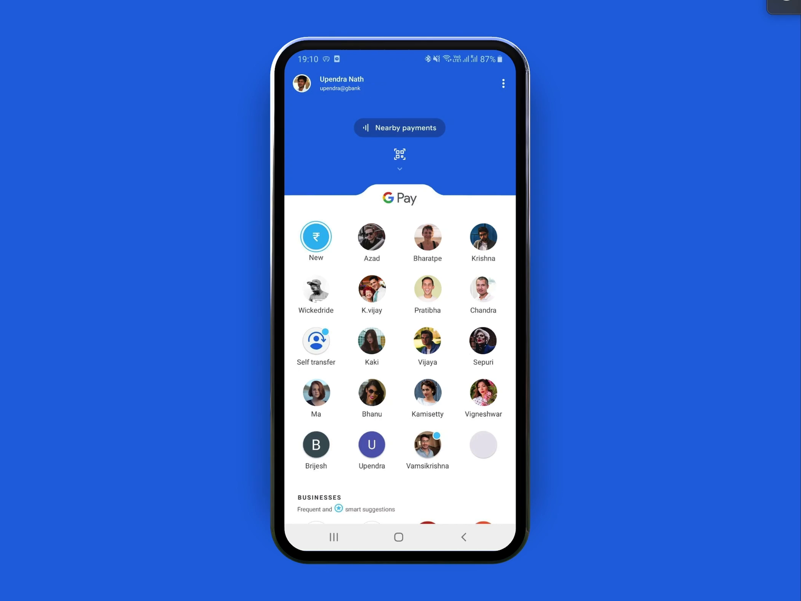 Google pay swipe scan interaction by Upen on Dribbble