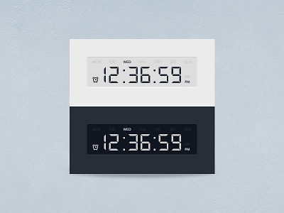 [Freebie] Timer blue clock digital electronic free psd psddd timer white widget