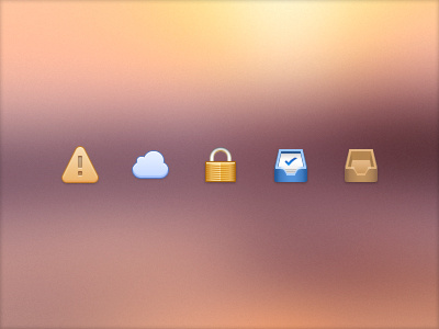 More 32px Icons 32px cloud color icon inbox lock secure warning