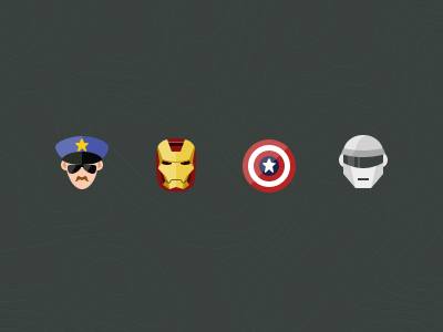 Flat Super Heroes by Epic Coders 🚀 on Dribbble