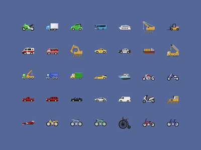 @2x Vehicle icons 50 deal dealotto flat iconset layered psd