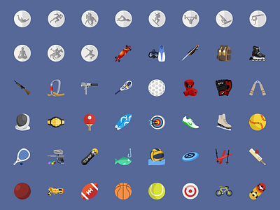 @2xSport Flat Icons collection creative market glyphs iconset layered psd sport