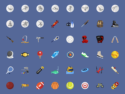 @2xSport Flat Icons