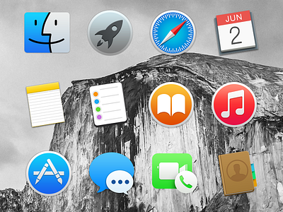 [OS X] Yosemite Dock Icons
