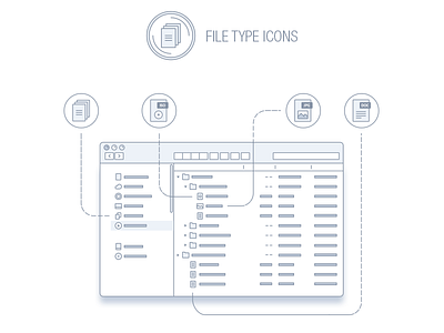 File types and documents icon pack