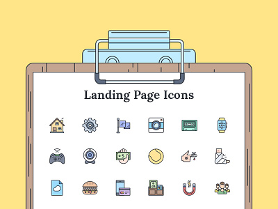 Landing Icons epic icons flat color icons flat icons landing icons