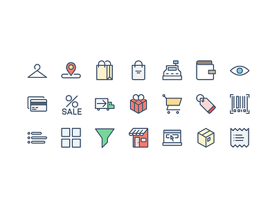 Shopping Icons and e-commerce free icons