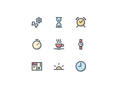 Time management icons