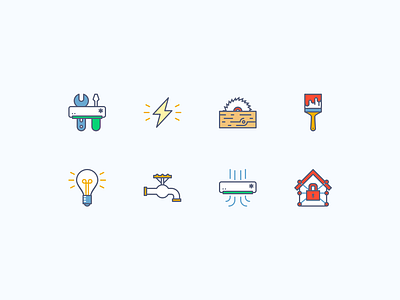 Service icons set