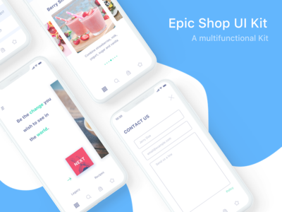iPhone X Epic Shop UI