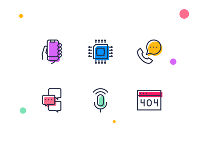 Icons with shadows