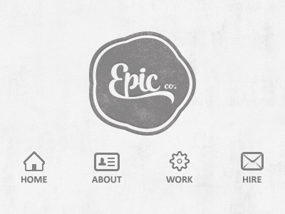 Epic Mobile Header about epic glyphs header hire home mobile responsive work