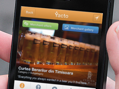 Merchant Profile app mobile ui ux yacto