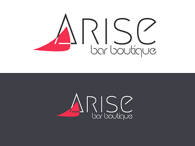 Arise Logo Design boutique brand design identity lettering logo logotype modern typography