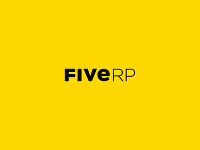 Typography FiveRP (logotype) altv five gaming gta gta5 gtav roleplay rp serveur rp typo typography