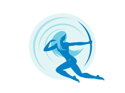 Glass Archer brand davebastian logo mark vector illustration