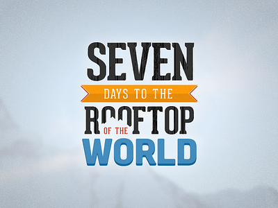 Seven days to the rooftop of the world logo mount everest seven days