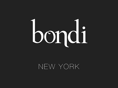 Bondi New York Logo bondi logo new york