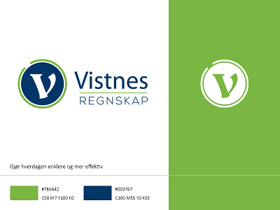 Logo redesign - Vistnes Regnskap branding branding design design graphic design graphic design brand graphic design logo logo logo deisgn logo design branding logo redesign vector