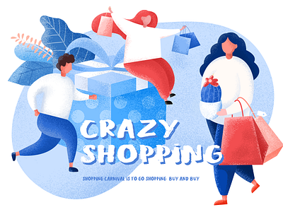 Crazy Shopping 插图 设计