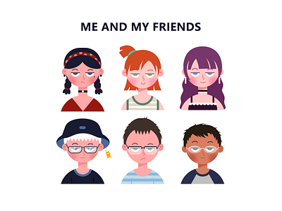 Me and my friends 插图 设计
