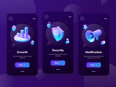 3D Onboarding Concept