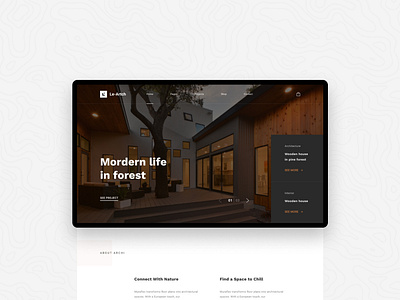 Le Artch - Home page architecture art design interior template ui ux website