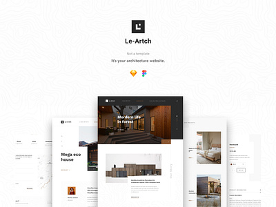 Le Artch Pages architecture art design interior template ui ux website