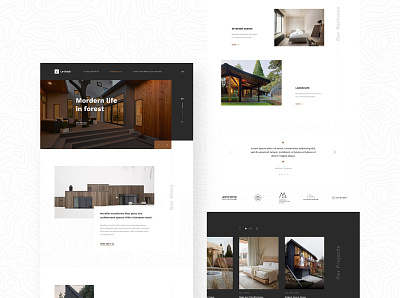 Interior web Template architecture art design interior template ui ux website