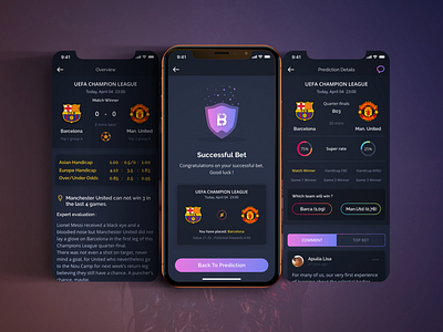 Bettor UI KIT bettor esport figma lesscreate mobile app sport templete uiux