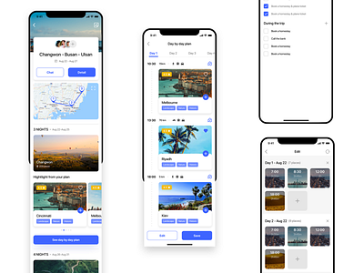 Le Trip - Travel planner UI KIT app app design booking graphic design interface design iphone lesscreate minimal minimalist travel travel app uikit