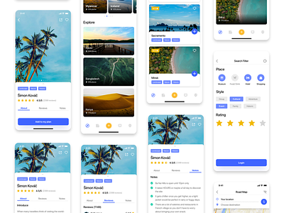 Le Trip - Travel planner UI KIT app app design booking graphic design interface design iphone lesscreate minimal minimalist travel travel app uikit