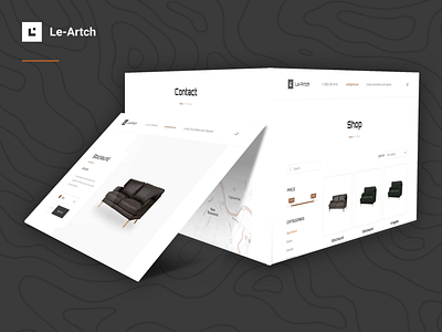 Le Artch architecture art design interrior lesscreate templete ui ux website