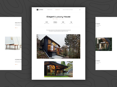 Le Artch architecture art design interrior lesscreate templete ui ux website