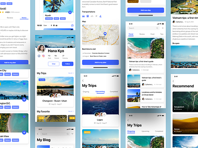 Le Trip UI KIT app app design booking graphic design interface design iphone lesscreate minimal minimalist travel travel app uikit