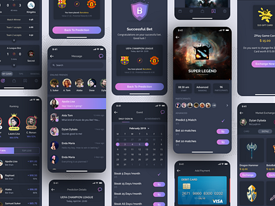 Bettor - UI KIT app bettor design iphonex lesscreate mobile template ui uidesign ux