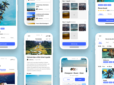 Le Trip - Travel planner UI KIT app app design booking graphic design interface design iphone minimal minimalist travel travel app uikit