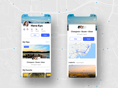 Le Trip - Travel planner UI KIT app app design booking graphic design interface design iphone minimal minimalist travel travel app uikit