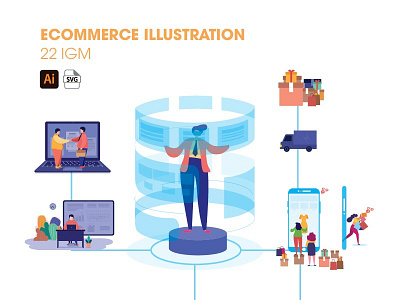 Meomeo Ecommerce Illustration