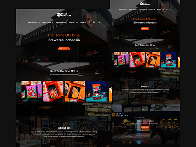 Space Roastery Landing Page cafe coffee design desinger figma graphic design ui uidesign uidesigner uiux uiuxdesign ux uxdesign uxwriter webdesign webdesinger webdeveloper