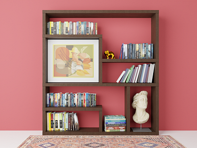 3D Bookcase