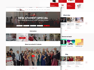 The Way 2 Dance dance design school ui ux web website design