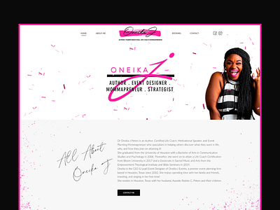 ONEIKA J ui ux website design