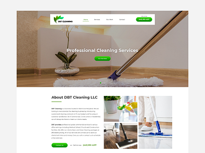 DBT Cleaning LLC business clean cleaning services design ui ux web website design