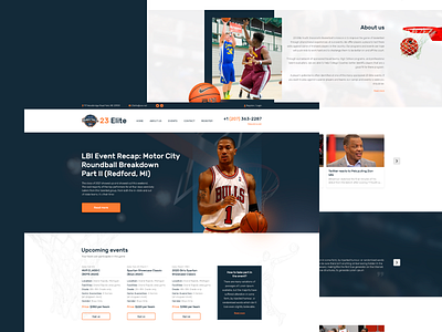 23 Elite basketball design entertainment ui ux web website design